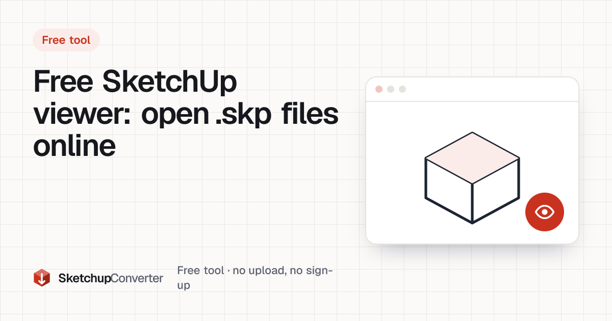 Cover: free SketchUp viewer